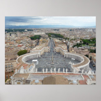 Sint-Peter's plein Rome Poster