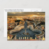 Sint-Peter's plein Vaticaanstad Briefkaart (Voorkant / Achterkant)
