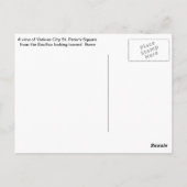 Sint-Peter's plein Vaticaanstad Briefkaart (Achterkant)