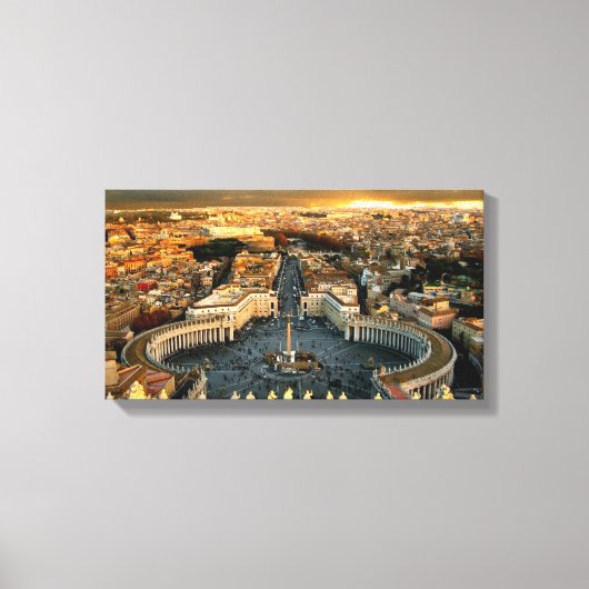 Sint-Peter's plein Vaticaanstad Canvas Afdruk (Voorkant)
