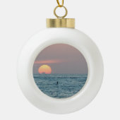 Sint-Petersburg Beach Florida Sunset Keramische Bal Ornament (Voorkant)