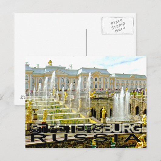 Sint-Petersburg Briefkaart (Voorkant / Achterkant)