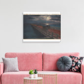 Sint-Petersburg, FL - Moonlit Uitzicht van Gandy Canvas Afdruk (Insitu (Woonkamer))