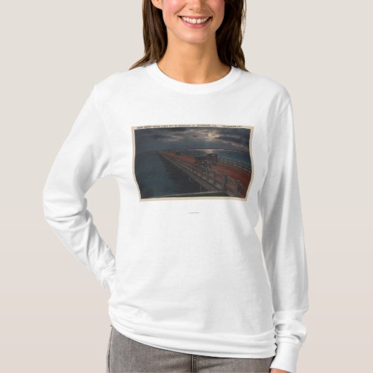 Sint-Petersburg, FL - Moonlit Uitzicht van Gandy T-shirt (Voorkant)