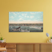 Sint-Petersburg, FL - Uitzicht met waterfront Canvas Afdruk (Insitu (Woonkamer))
