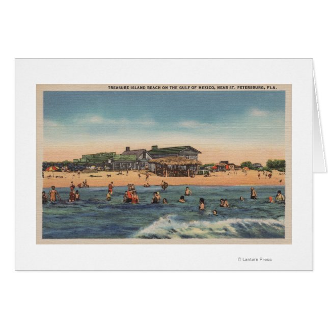Sint-Petersburg, FL - Uitzicht van het eiland Trea (Voorkant Horizontaal)