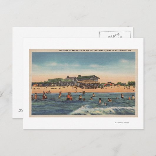 Sint-Petersburg, FL - Uitzicht van het eiland Trea Briefkaart (Voorkant / Achterkant)