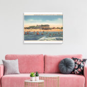Sint-Petersburg, FL - Uitzicht van het eiland Trea Canvas Afdruk (Insitu (Woonkamer))