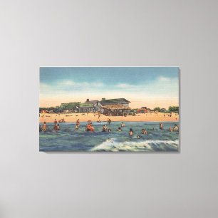 Sint-Petersburg, FL - Uitzicht van het eiland Trea Canvas Afdruk