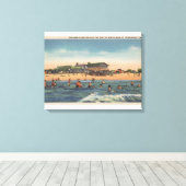 Sint-Petersburg, FL - Uitzicht van het eiland Trea Canvas Afdruk (Insitu (Houten vloer))