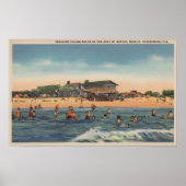 Sint-Petersburg, FL - Uitzicht van het eiland Trea Poster (Voorkant)