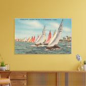 Sint-Petersburg, FL - Uitzicht van Lightning Regat Canvas Afdruk (Insitu (Woonkamer))