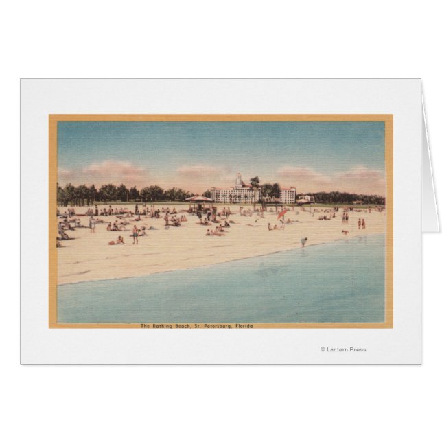 Sint-Petersburg, FL - Uitzicht waterfront van (Voorkant Horizontaal)