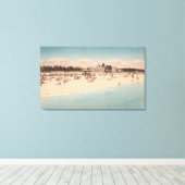 Sint-Petersburg, FL - Uitzicht waterfront van Canvas Afdruk (Insitu (Houten vloer))