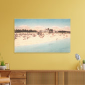 Sint-Petersburg, FL - Uitzicht waterfront van Canvas Afdruk (Insitu (Woonkamer))