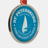 Sint-Petersburg FL (zee schildpad) Metalen Ornament (Rechts)