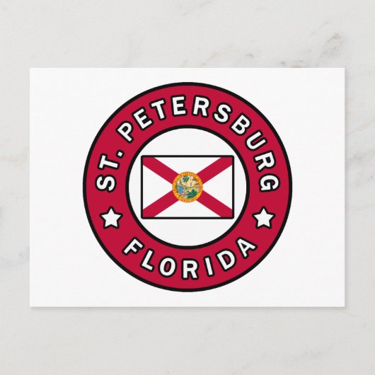Sint-Petersburg Florida Briefkaart (Voorkant)