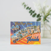 Sint-Petersburg Florida Briefkaart (Staand voorkant)