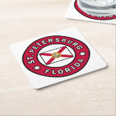 Sint-Petersburg Florida Kartonnen Onderzetters (Schuin)