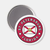 Sint-Petersburg Florida Magneet (Voorkant / Achterkant)