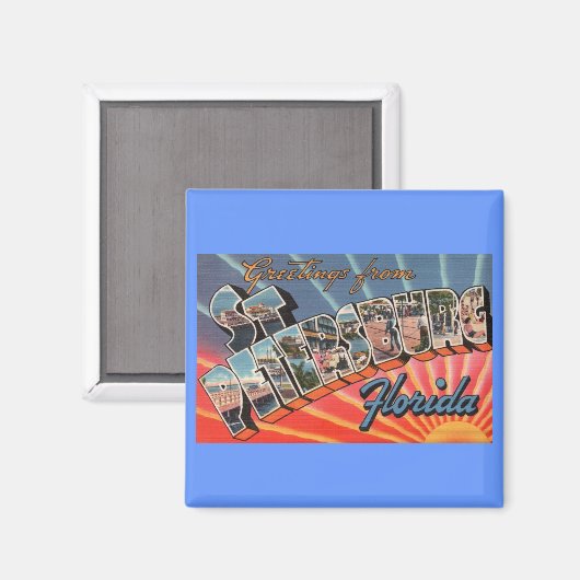 Sint-Petersburg Florida Magneet (Voorkant / Achterkant)