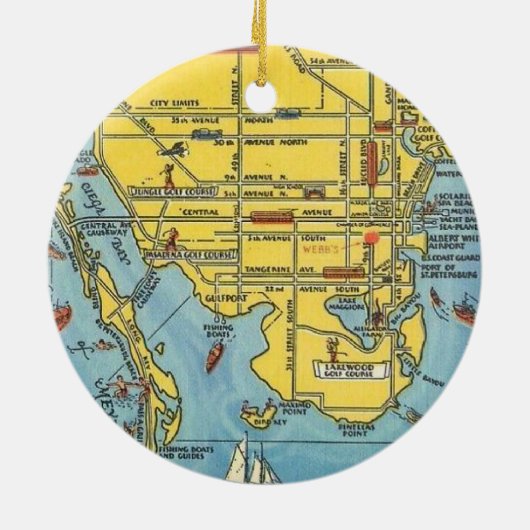 Sint-Petersburg Florida Ornament (Achterkant)