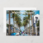 Sint-Petersburg, Florida Palm Trees Briefkaart (Voorkant / Achterkant)