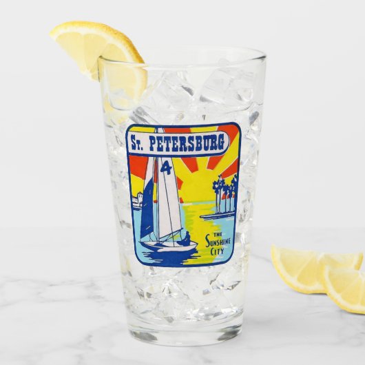 Sint-Petersburg, Florida - Pint Glass Glas (Voorkant ijs)