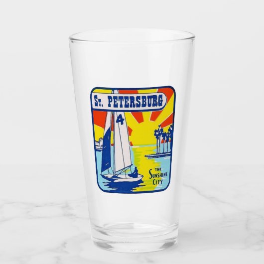 Sint-Petersburg, Florida - Pint Glass Glas (Voorkant)