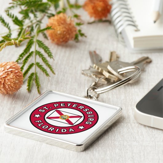 Sint-Petersburg Florida Sleutelhanger (Zijkant)