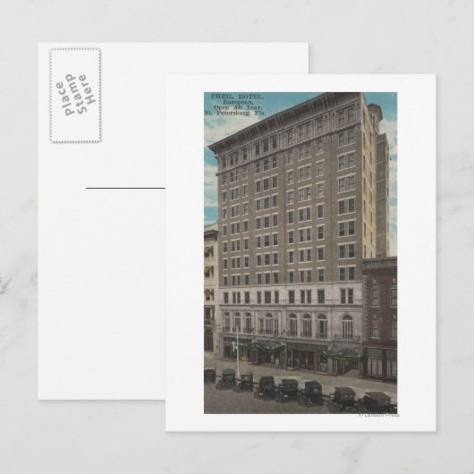 Sint-Petersburg, Florida - Uitzicht aan de buitenk Briefkaart (Voorkant / Achterkant)