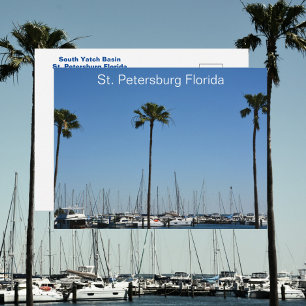 Sint-Petersburg Florida Yatch Basin Fotografisch Briefkaart