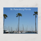 Sint-Petersburg Florida Yatch Basin Fotografisch Briefkaart (Voorkant)