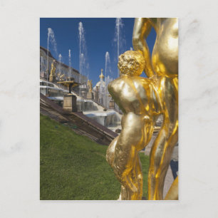 Sint-Petersburg, Grand Cascade fonteinen Briefkaart