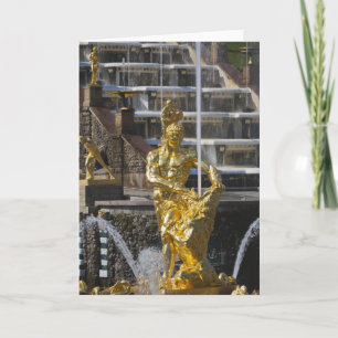 Sint-Petersburg, Grote Cascade-fonteinen Feestdagen Kaart