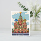 Sint-Petersburg Kerk Rusland Briefkaart (Staand voorkant)