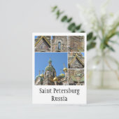 Sint-Petersburg-kerk van de Savior op het bloed Briefkaart (Staand voorkant)