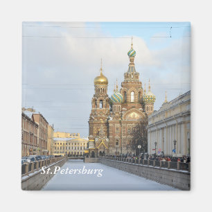 Sint-Petersburg-kerk van de Savior op het bloed Magneet