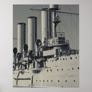 Sint-Petersburg, Kruiser Aurora Poster