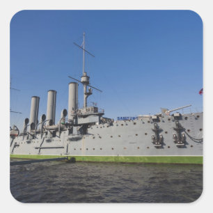 Sint-Petersburg, Kruiser Aurora Vierkante Sticker