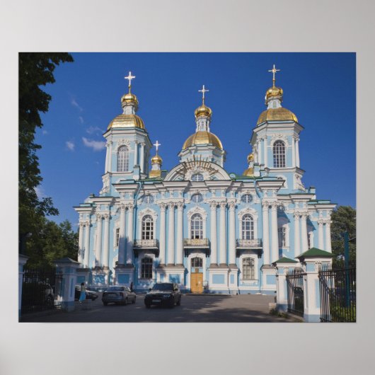 Sint-Petersburg, Mariinsky, Nikolsky Cathedraal Poster (Voorkant)