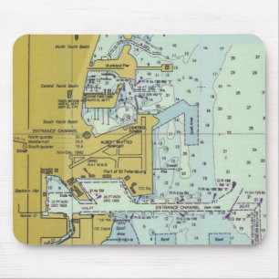 Sint-Petersburg Muismat van de Nautical Chart