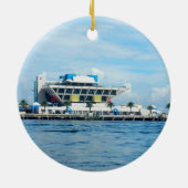 Sint-Petersburg Pier en Skyline Keramisch Ornament (Achterkant)