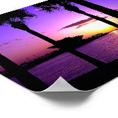 Sint-Petersburg Pier - Sunset Poster (Hoek)