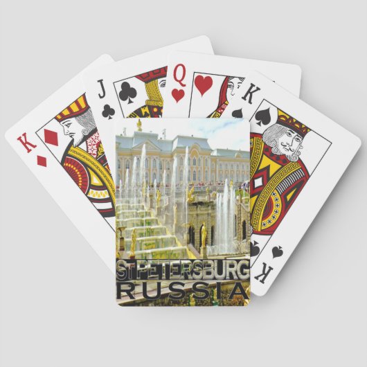 Sint-Petersburg Pokerkaarten (Achterkant)