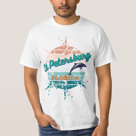Sint-Petersburg: Retro Sunset T-shirt (Voorkant)