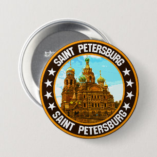 Sint-Petersburg Ronde Button 7,6 Cm