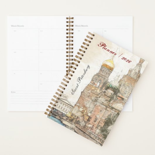 Sint-Petersburg Rusland 2026 Planner – Elegant (Display)