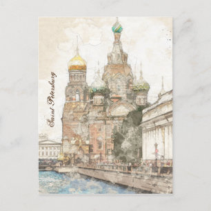 Sint-Petersburg, Rusland Aankondigingskaart