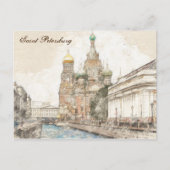 Sint-Petersburg, Rusland Briefkaart (Voorkant)